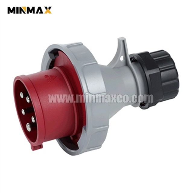 MM-BP7156 Male 5 pins 16A Waterproof Red plugs for Mines IP67