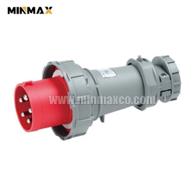 MM-BP7356 Male 5 pins 63A Waterproof Red CEE-plugs for Products for refrigerated containers IP67