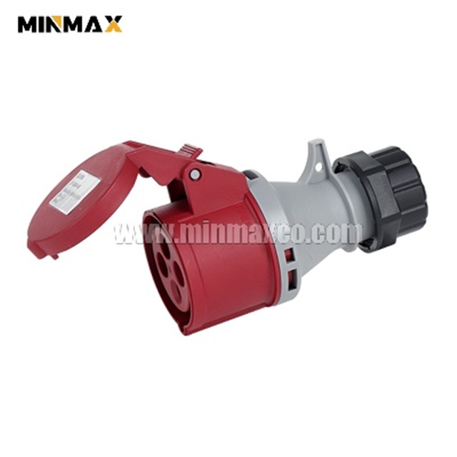 MM-BS4146 Female 4 pins 16A Waterproof Red Industrial Equipment Connectors for Automobile production IP44