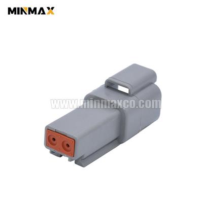 2 Way Male DT Automotive Receptacle DT04-2P Gray