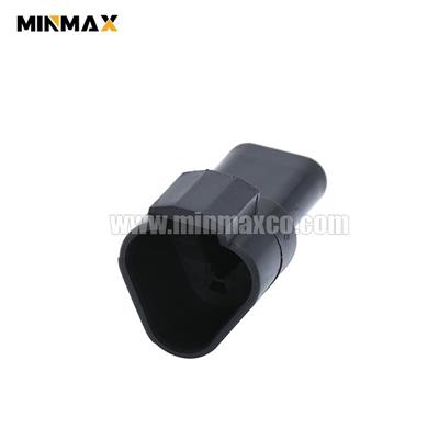 3 Way Male  DT Receptacle DT04-3P-E004 Black