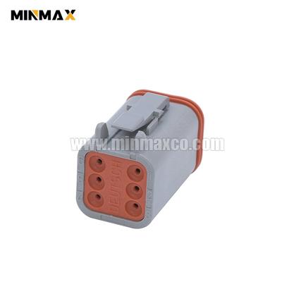 6 Way Female  DT Plug DT06-6S Gray