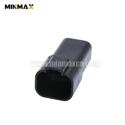 4 Way Male DT Mining Vehicle Connector DT04-4P-E004 Black