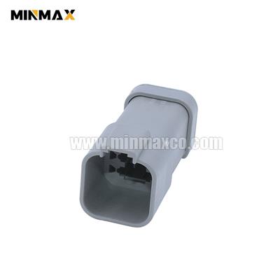 6 Way Male  DT Receptacle DT04-6P-E003 With End Cap