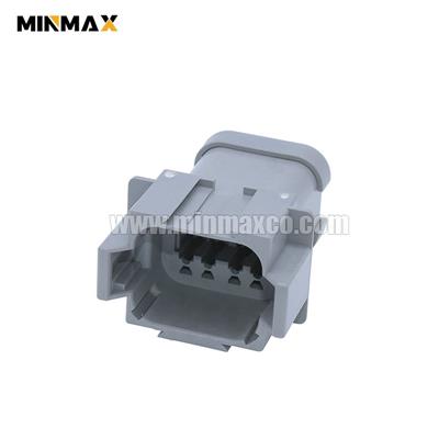 8 Way Male DT Automotive Connector DT04-08PA-E003 With End Cap