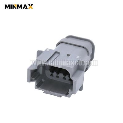 8 Way Male DT Automobile Connector DT04-08PA-E008 With Long Cap